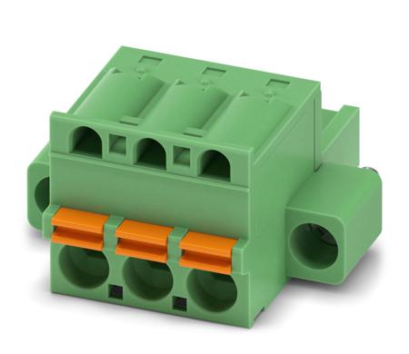 1796005 Phoenix Contact, 5.08mm Pitch, FKC 2.5/ 3-STF-5.08 EX, 3 Way, Pluggable Terminal Block, Plug, Spring Cage Termination,