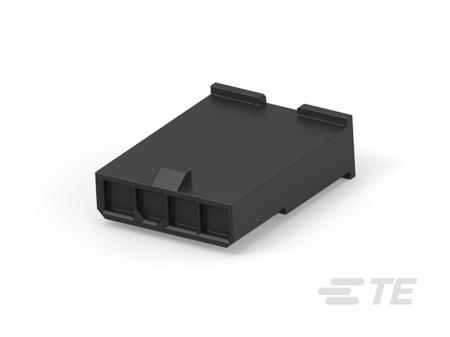 1586025-4 TE Connectivity, VAL-U-LOK Plug Connector Housing, 4.2mm Pitch, 4 Way, 1 Row