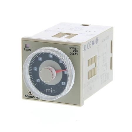 H3CR-H8L-24VAC-DC-M Omron H3CR Series DIN Rail, Panel Mount Timer Relay, 24V ac/dc, 2-Contact, 0.05 → 12min, 1-Function, DPDT