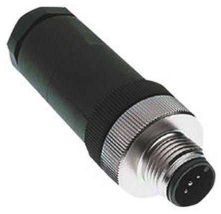BS-8151-0-PG9 Turck BS Series, 5 Pole Cable Mount M12 Connector Socket, Male Contacts, IP67