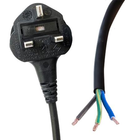 558-939 RS PRO Straight Unterminated Straight Power Cord, 2m