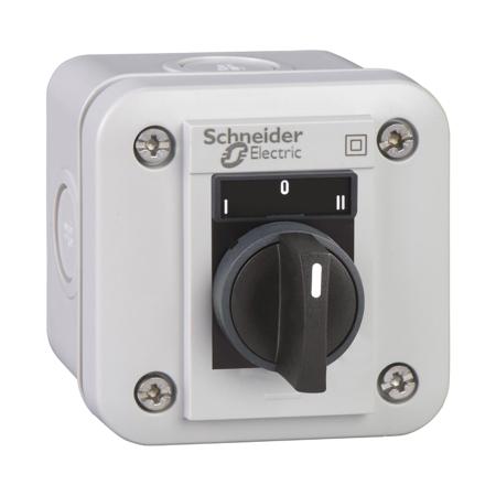 XALE1333 Schneider Electric Push Button Control Station - SPDT, Polycarbonate, 1 Cutouts, Black, IP54