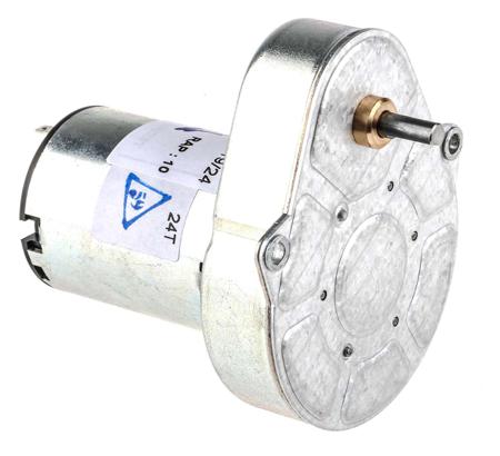 82861015 Crouzet Brushed Geared DC Geared Motor, 3 W, 24 V dc, 50 Ncm, 430 rpm, 4mm Shaft Diameter
