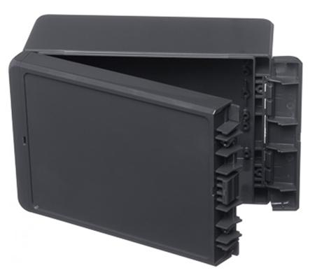 96034234-B-181309-ABS-7024 Bopla Bocube Series Graphite Grey ABS Enclosure, IP66, IP68, Graphite Grey Lid, 191 x 125 x 90mm
