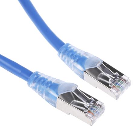 557-418 2m F/UTP, PVC Cat5e Ethernet Cable Assembly Blue