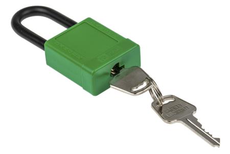 196-3768 RS PRO All Weather Aluminium, Nylon Safety Padlock 38mm