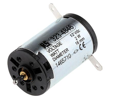 110045 Maxon Brushed DC Motor, 2 W, 12 V, 2.17 mNm, 12300 rpm, 1.5mm Shaft Diameter