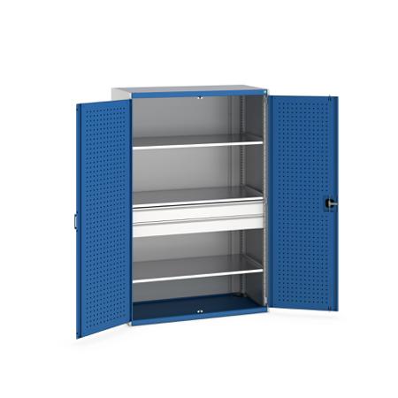 40022139-11V Bott 2 Door, 2 Drawer Sheet Steel Floor Standing Cupboard, 1300 X 650 X 2000mm