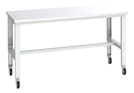 41004207-16V Bott 41004207.16V Portable Sheet Steel Workbench, 300kg Max Load, Adjustable Height, 840 → 1140mm x 900mm x