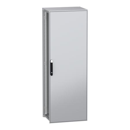 NSYSFPN20750G Schneider Electric PanelSeT Series Galvanised Steel Single-Door-Door Floor Standing Enclosure, Opaque Door, IP55, 2000