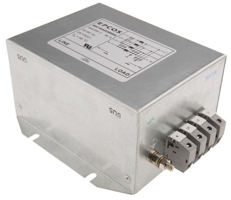 B84144A0036R000 EPCOS B84144A*R000 Series 36A 440 V ac 50 → 60Hz Flange Mount RFI Filter, with Tab Terminals 3 Phase