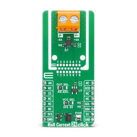 MIKROE-6854 MikroElektronika Click Board Hall Effect Sensor Add On Board for MCS1826-05 MikroBUS