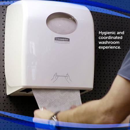 7955 Kimberly Clark ABS White Paper Towel Dispenser, 297mm x 192mm x 324mm