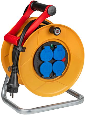 1079341 brennenstuhl 15m 4 Socket Type E - French Cable Reel Open Reel, 230 V, IP44