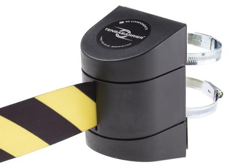 897C-33-D4-WCTE 4.6m Black Barrier & Stanchion Tape Cassette