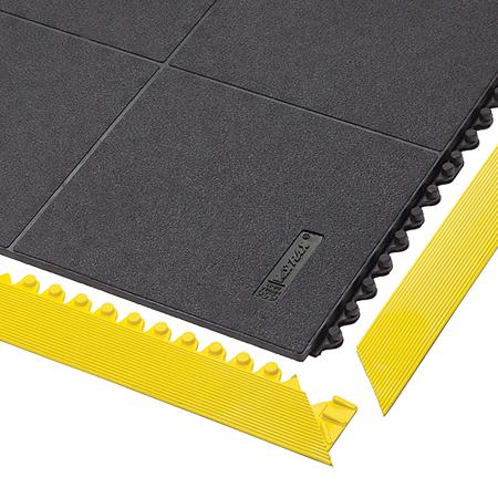 656SFR33BL Notrax Black Anti-Slip Flooring Nitrile Rubber Heavy Duty Modular Rubber Mat 91cm x 91cm x 19mm