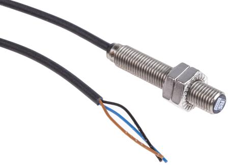 206-6135 RS PRO Inductive Threaded Barrel Proximity Sensor, M8, 2 mm Detection, PNP NO, 10 → 30 V dc