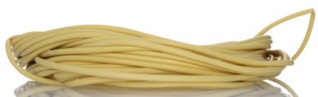 901-10013 HellermannTyton Silicone Rubber Yellow Cable Sleeve, 5mm Diameter, 25m Length, SLPLU 50 Series