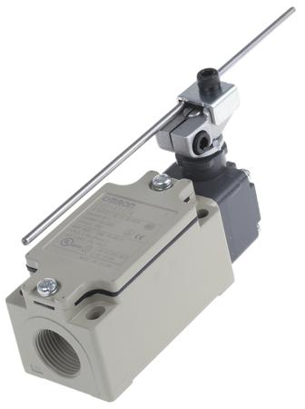 D4B4117N D4B-N Safety Switch with Rod Lever Actuator, Metal, NO/NC