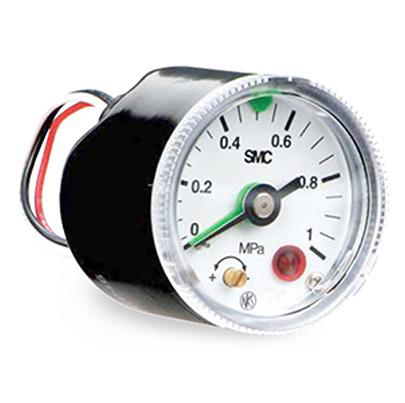 GP46-10-01-X201-Q SMC NPT 1/8 Analogue Pressure Gauge 1mPa Panel 42.5mm Outside Diameter