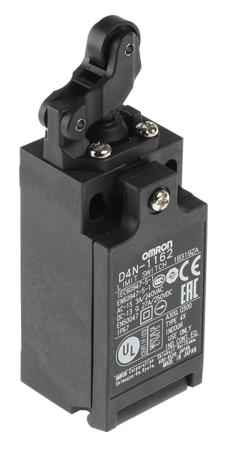 D4N-1162 D4N Safety Switch with Roller Plunger Actuator, NO/NC
