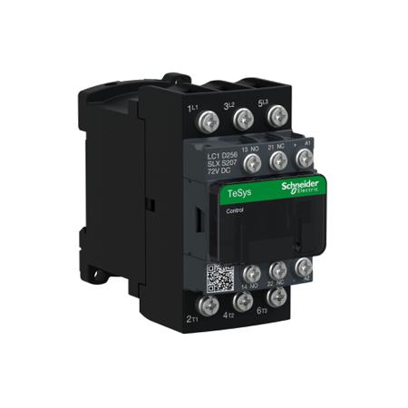 LC1D256SLXS207 Schneider Electric TeSys Deca LC1D Contactor, 72 V dc Coil, 3-Pole, 25 A, 11 kW, 3NO, 440 V