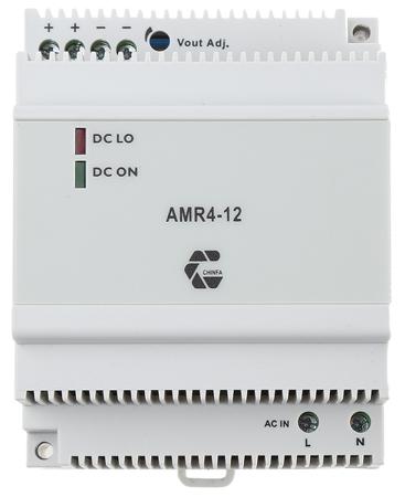 AMR4-12 54W DIN Rail Panel Mount Power Supply, 12V dc/ 4.5A