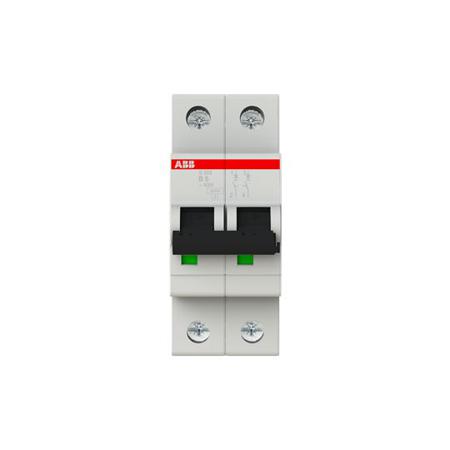 2CDS252001R0065--S202-B6 ABB System M Pro 6A MCB Mini Circuit Breaker, 2P Curve B, Breaking Capacity 6 kA