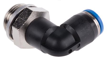 QSL-G3-8-8 Festo Pneumatic Elbow Threaded-to-Tube Adapter, G 3/8 Male, Push In 8 mm 8mm Tube Connection