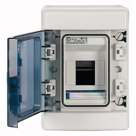 174221-IKA-1-4-ST Eaton Eaton xComfor Series Grey ABS, Plastic General Purpose Enclosure, IP65, IK08, Flanged, 110 x 231 x 166mm