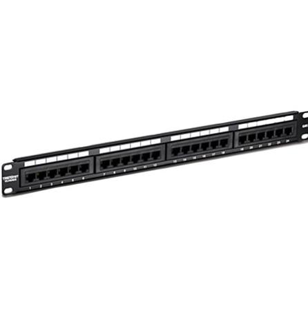 TC-P24C6 Trendnet TC Series Cat6 24 Port Patch Panel Unshielded Black