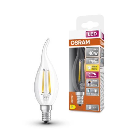 4058075602830 LEDVANCE LED Superstar Plus Classic E14 LED Bulbs 3.4 W(40W), 2700K, Warm White, Mini Candle shape