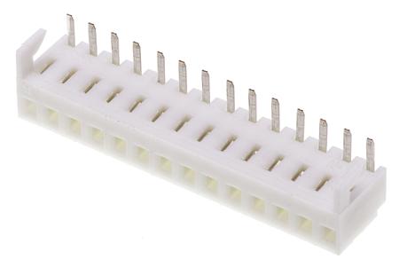 38-00-1344 Molex KK 254 Series Right Angle Through Hole Mount PCB Socket, 14-Contact, 1-Row, 2.54mm Pitch, Solder Termination