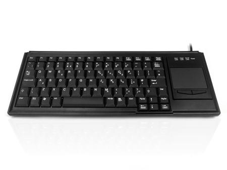 KYB500-K82B-15KV Ceratech  Wired USB Touchpad Keyboard, QWERTY (UK), Black