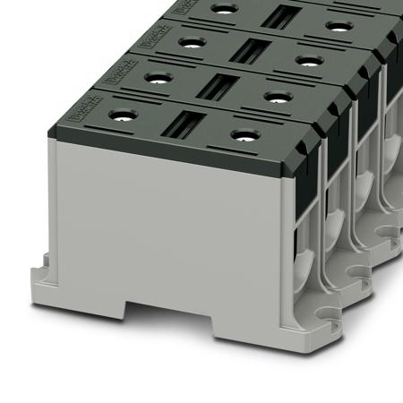 1086508 Phoenix Contact  UBAL 240 BK Series Black, 240mm², Single-Level, Screw Termination