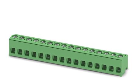 1755729 Phoenix Contact, 5mm Pitch, PT 1.5/16-PH-5.0, 16 Way, Pluggable Terminal Block, Plug, Screw Termination,