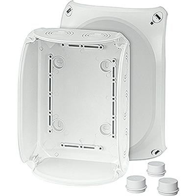 DK 1600 G HENSEL DK Series Grey Polycarbonate Junction Box, IP55, IP66, 92 x 210 x 155mm