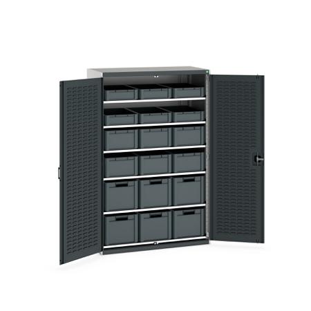 40022066-19V Bott 2 Door Steel Floor Standing Cupboard, 1300 x 650 x 2000mm