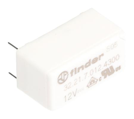 32-21-7-012-4300 Finder PCB Mount Relay, 5 → 48V dc Coil, 6A Switching Current, SPST-NO