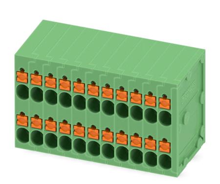 1841584 Phoenix Contact SPTD 1.5/11-H-3.5 Series PCB Terminal Block, 3.5mm Pitch, Through Hole Mount, Spring Cage Termination