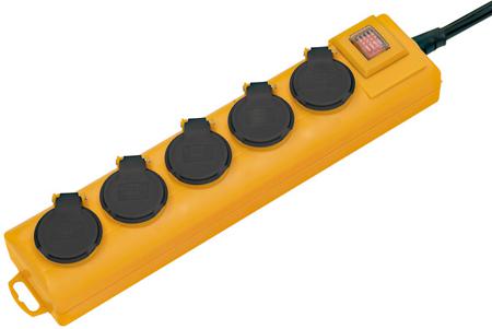 1159901215 brennenstuhl Type E - French 5 Gang Distribution Unit, 2m Cable, No, 16A, 230 V, No, Surge Protected