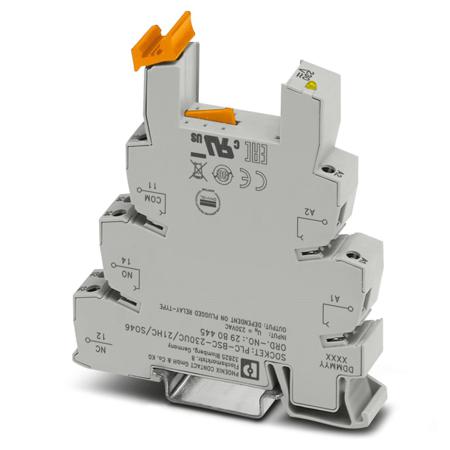 2980445 Phoenix Contact PLC-BSC 1 Pin 230V ac DIN Rail Relay Socket