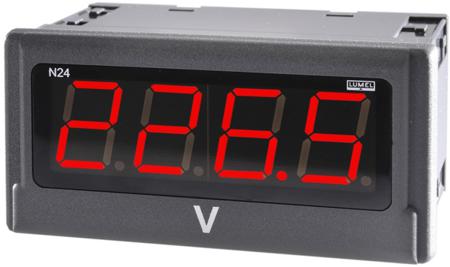 N24-Z310400E0 Lumel N24 LED Digital Panel Multi-Function Meter for AC Signal, 92mm x 45mm