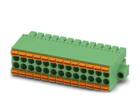 1790409 Phoenix Contact, 3.5mm Pitch, DFMC 1.5/13-STF-3.5, 26 Way, Pluggable Terminal Block, Plug, Cable Mount, Spring Cage