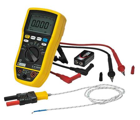 P01196733 Chauvin Arnoux C.A 5233 Handheld Digital Multimeter, 10A ac 600V ac 10A dc 600V dc