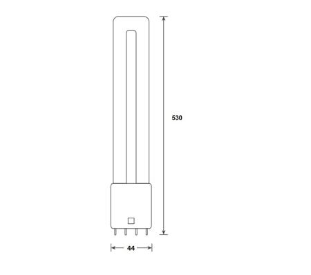 146741 LED PL Glass 2G11 20W (40W) 2500lm 840AC