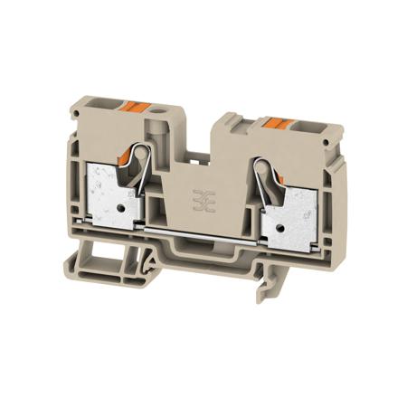 2490360000 A2C Series Feed Through Terminal Block, 10mm², 1-Level, Push In Termination, ATEX, IECEx