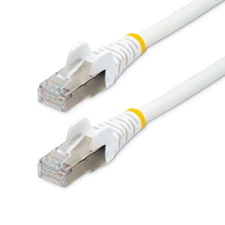 NLWH-2M-CAT6A-PATCH StarTech.com, 2m Cat6a, White RJ45 to Male RJ45 Male, Braid Shielded, Terminated