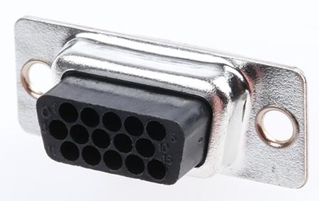 09561004701 HARTING 15 Way Cable Mount D-sub Connector Socket, 2.29mm Pitch