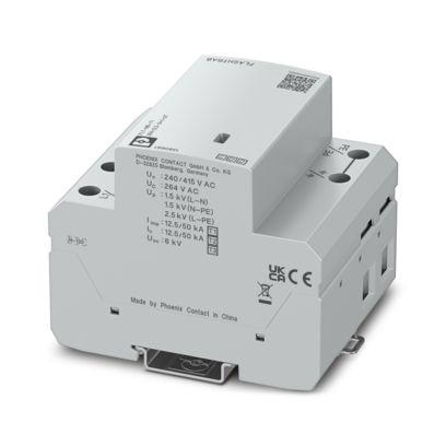 1380661 Phoenix Contact, FLT-MB Surge Arrester 264 V ac Maximum Voltage Rating 50kA Maximum Surge Current Surge Arrester